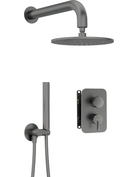 Deante Silia iebūvējamā dušas komplekts ar jaucējkrāna BOX - ar dušas galvu BXYYDQSM