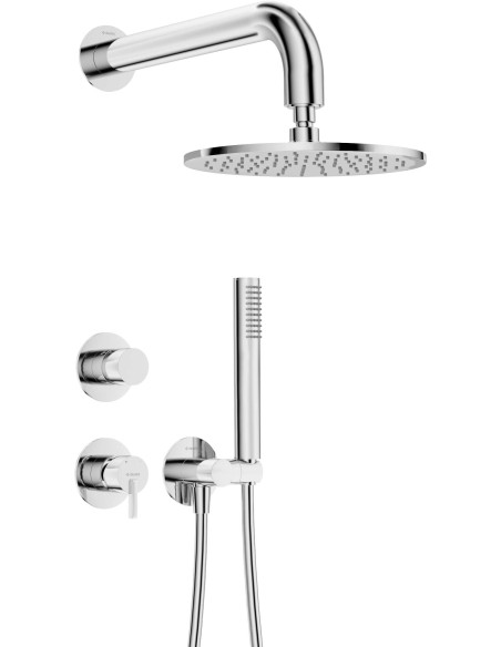 Deante Silia Apslēpts dušas komplekts, ar dušas galvu NQS_09YK