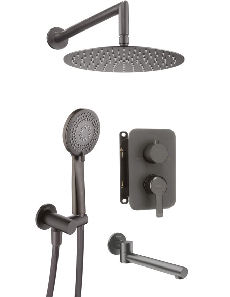 Deante Arnika iebūvējamā dušas komplekts ar vannas snīpi BXYYDQAM