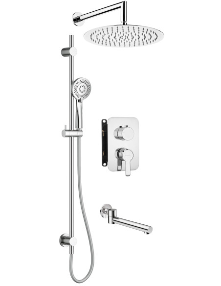 Deante Arnika iebūvējamā dušas komplekts ar jaucējkrānu BOX BXYW0QAM