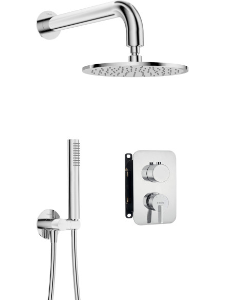 Deante Silia Iebūvējama dušas komplekts ar jaucējkrānu BOX - ar dušas galvu BXYY0QSM