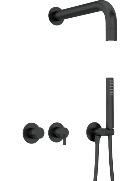 Deante Silia Iebūvējama dušas komplekts ar fiksētu dušas galvu - ar horizontālu maisītāju NQS_N0XK