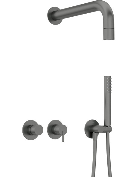 Deante Silia Iebūvējama dušas komplekts ar fiksētu dušas galvu - ar horizontālu maisītāju NQS_D0XK