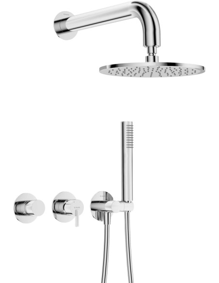 Deante Silia Iebūvējamā dušas komplekts ar dušas galvu - ar horizontālu maisītāju NQS_00YK Deante Silia Iebūvējamā dušas komplekts ar dušas galvu - ar horizontālu maisītāju NQS_00YK