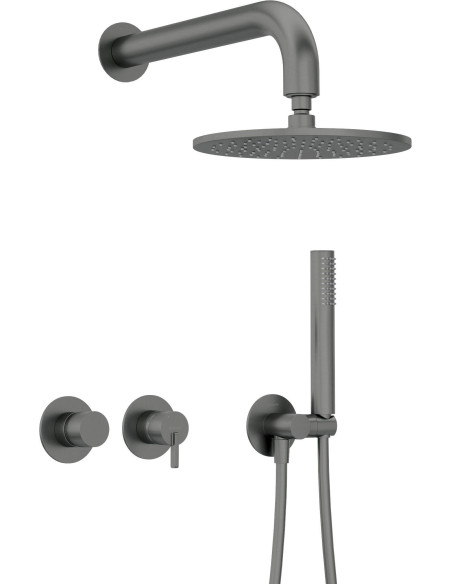 Deante Silia Iebūvējamā dušas komplekts ar dušas galvu - ar horizontālu maisītāju NQS_D0YK