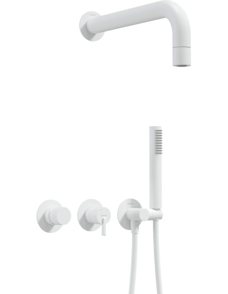 Deante Silia Iebūvējamā dušas komplekts ar fiksētu dušas galvu - ar horizontālu maisītāju NQS_A0XK