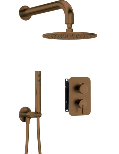 Deante Silia Paslēptais dušas komplekts, ar maisītāju BOX - ar dušas galvu BXYYCQSM