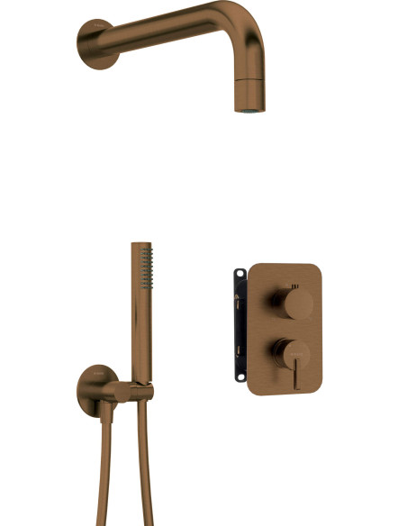 Deante Silia iebūvējamā dušas komplekts ar maisītāja kārbu - ar mazu dušas galviņu BXYZCQSM