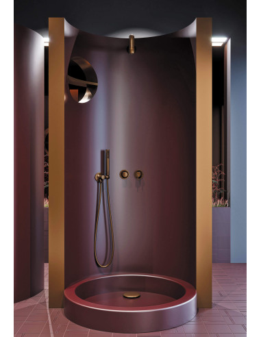 Deante Silia Paslēptais dušas komplekts, ar fiksētu dušas galvu - ar horizontālo jaucējkrānu NQS_C0XK