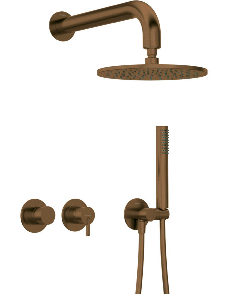 Deante Silia Paslēptais dušas komplekts, ar dušas galvu - ar horizontālo maisītāju NQS_C0YK