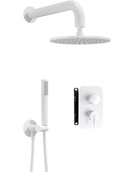 Deante Silia iebūvējamā dušas komplekts ar jaucējkrāna BOX - ar dušas galvu BXYYAQSM