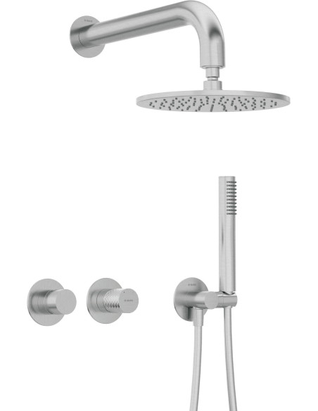 Deante Silia Hexa iebūvējamā dušas komplekts ar dušas galvu - ar horizontālu maisītāju NHS_F0YK