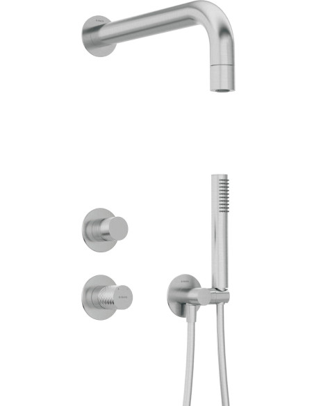Deante Silia Hexa iebūvējamā dušas komplekts ar fiksētu dušas galvu NHS_F9XK