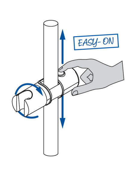 Deante Easy-Fix ​​​​rokas dušas kronšteins, bīdāmajam stienim ANM_N21U