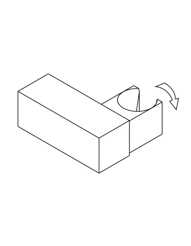 Deante Square Sienas kronšteins, rokas dušai, misiņš ANS_021U