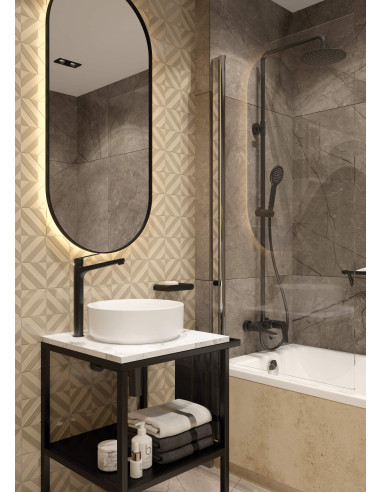 Deante Coriander dušas kolonna, ar vannas maisītāju NAC_N1JM