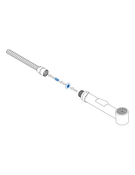 Deante pretplūsmas vārsts, dušas šļūtenēm ABZ_0600