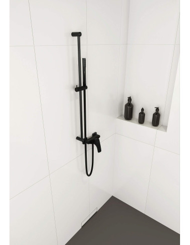 Deante Karbo dušas komplekts, 1-funkcija, ar bīdāmo stieni NCC_B51K