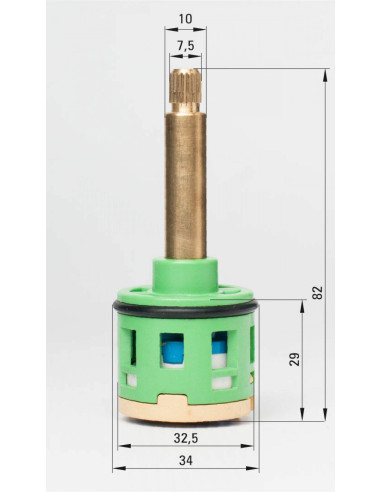 Deante Function slēdzis, priekš SELENA. VIENKĀRŠI paneļi XNC15FUP0