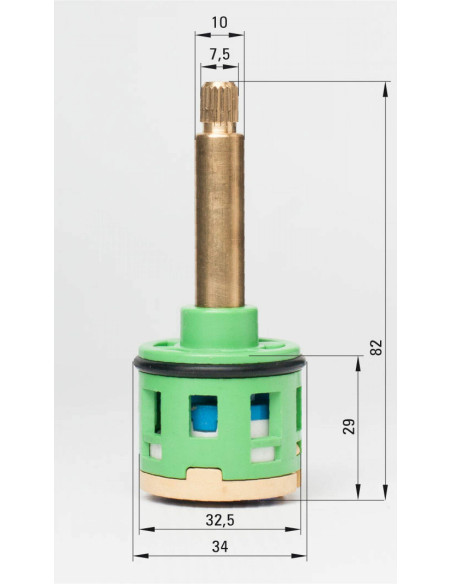 Deante Function slēdzis, priekš SELENA. VIENKĀRŠI paneļi XNC15FUP0