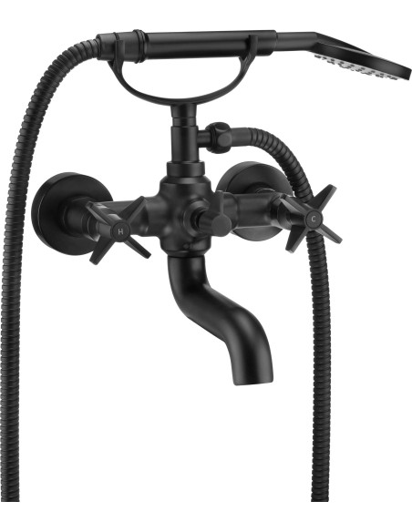 Deante Temisto vannas jaucējkrāns, dušas komplekts BQT_N11D