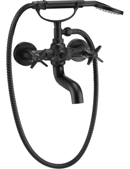 Deante Temisto vannas jaucējkrāns, dušas komplekts BQT_N11D