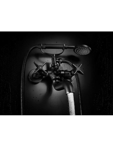 Deante Temisto vannas jaucējkrāns, dušas komplekts BQT_N11D