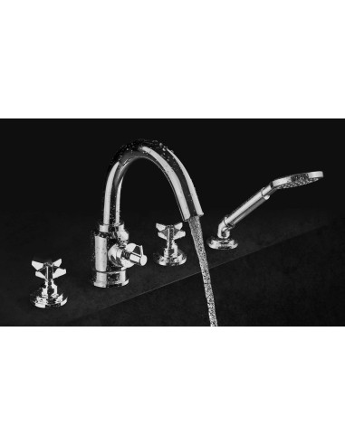 Deante Temisto vannas maisītājs, 4 caurumu, ar dušas komplektu BQT_014D