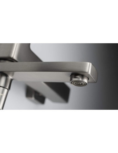 Deante Blur vannas maisītājs, piestiprināms pie sienas - ar salokāmu snīpi BQL_D12M