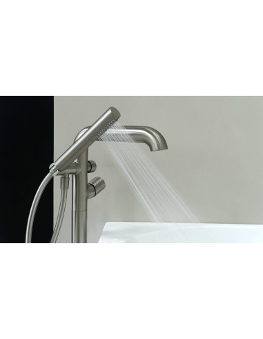 Deante Silia Hexa Vannas maisītājs, brīvi stāvošs, ar dušas komplektu BHS_F17M