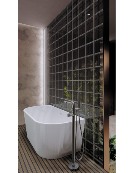 Deante Silia Hexa Vannas maisītājs, brīvi stāvošs, ar dušas komplektu BHS_F17M