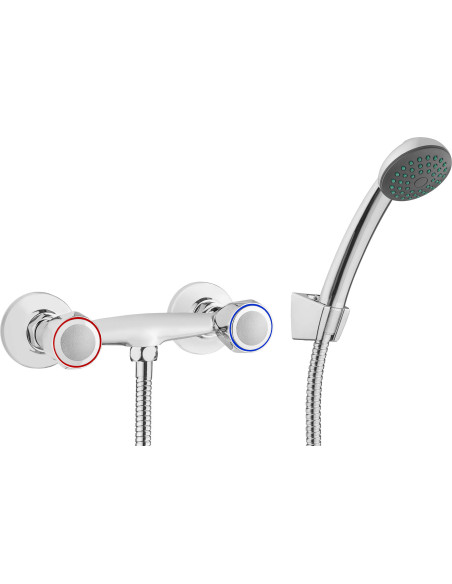 Deante Teno Dušas jaucējkrāns, stiprinājums pie sienas, ar dušas komplektu BON_041D