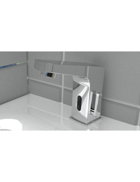 Deante Sensor izlietnes jaucējkrāns, bezkontakta, ar temperatūras kontroli - 4xAA BCH_029R