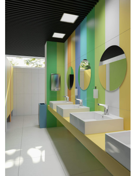 Deante Sensor izlietnes jaucējkrāns, bezkontakta, ar temperatūras kontroli - 4xAA BCH_029R