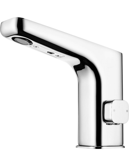 Deante Hiacynt izlietnes krāns, bezkontakta, ar temperatūras kontroli - 4xAA BQH_029R