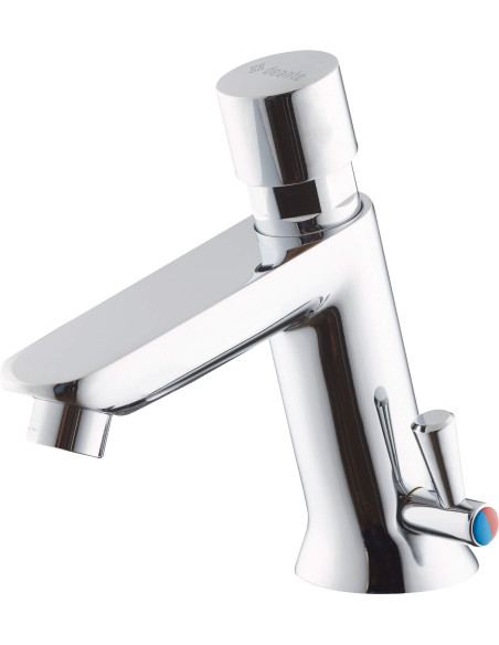 Deante Press izlietnes krāns, pašaizverošs, ar temperatūras kontroli - bez aizvēršanas spraudņa BBH_029R