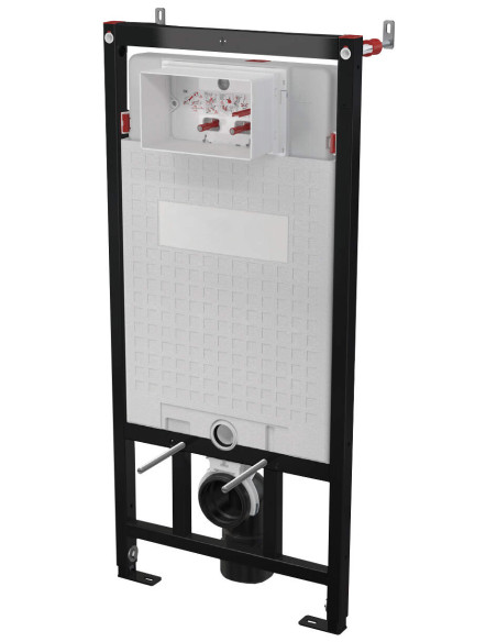 Deante Slēptais rāmis, pie sienas stiprināmiem tualetes podiem - 4/2 l skalojams CSTEWC01