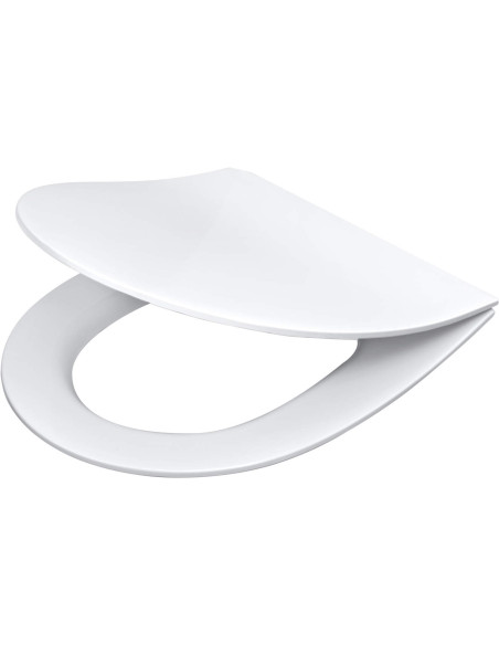 Deante Peonia tualetes poda vāks, plāns, mīkstā aizvēršanās CDE_6SOZ