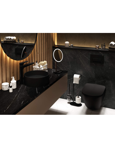 Deante Peonia tualetes poda vāks, plāns, mīkstā aizvēršanās CDE_NSOZ