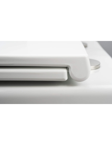 Deante apaļais tualetes poda sēdeklis, plāns, ar mīkstu aizvēršanu CGR_6SOZ