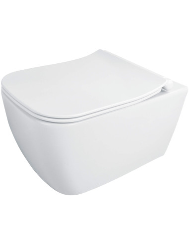 Deante Hiacynt jauna tualetes pods, ar sēdekli, CDYD6ZPW bez malām