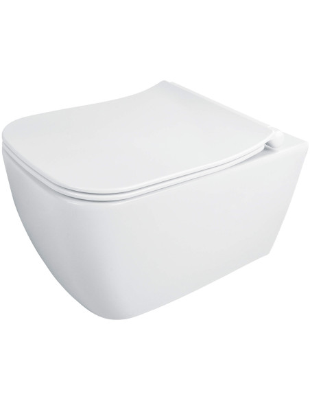 Deante Hiacynt jauna tualetes pods, ar sēdekli, CDYD6ZPW bez malām