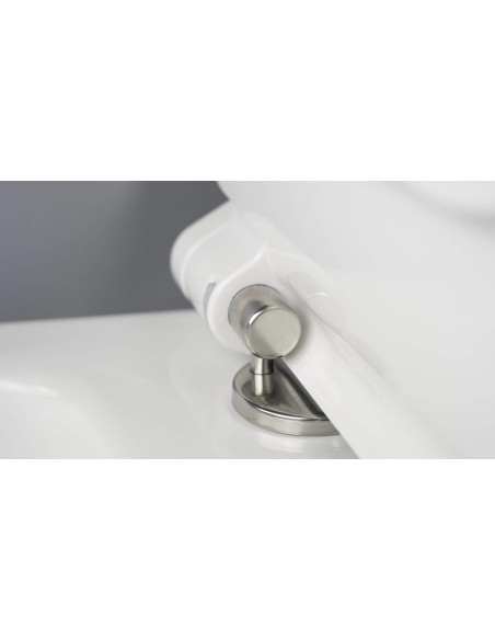 Deante Hiacynt jauna tualetes pods, ar sēdekli, CDYD6ZPW bez malām