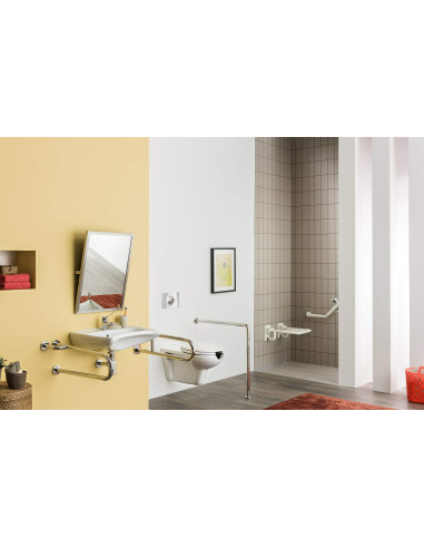 Deante Vital tualetes pods, ar sēdekli, cilvēkiem ar kustību traucējumiem CDVD6WPW