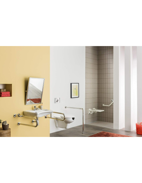 Deante Vital tualetes pods, ar sēdekli, cilvēkiem ar kustību traucējumiem CDVD6WPW