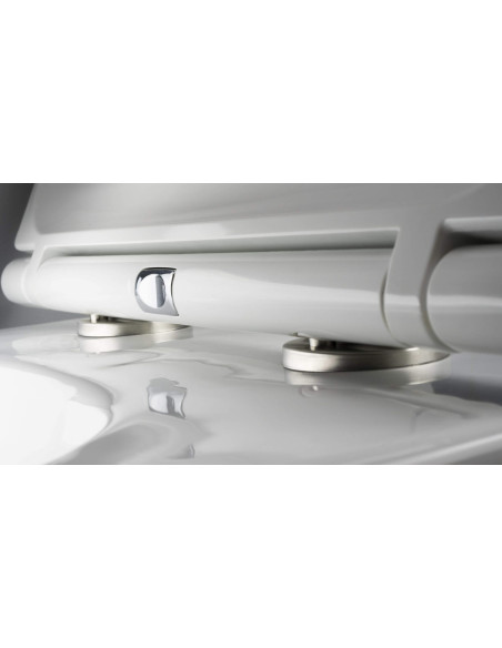 Deante apaļa tualetes pods, ar sēdekli, bez malām CGRD6ZPW