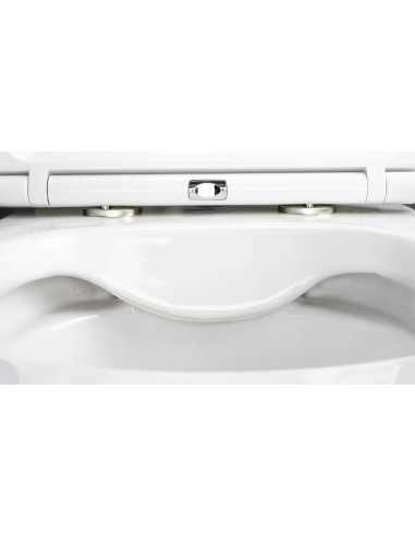 Deante apaļa tualetes pods, ar sēdekli, bez malām CGRD6ZPW