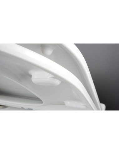 Deante apaļa tualetes pods, ar sēdekli, bez malām CGRD6ZPW