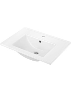 Deante Floks keramikas izlietne, padziļināta, ar krāna plauktu - 60 cm CDI_6U6M