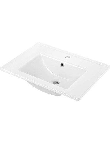 Deante Floks keramikas izlietne, padziļināta, ar krāna plauktu - 60 cm CDI_6U6M